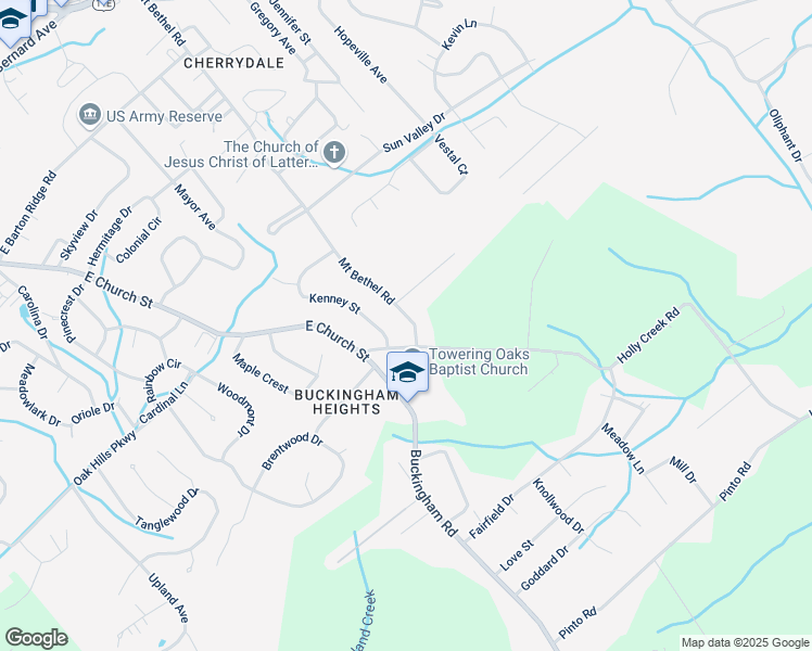 map of restaurants, bars, coffee shops, grocery stores, and more near 630 Mount Bethel Road in Greeneville