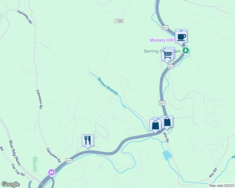 map of restaurants, bars, coffee shops, grocery stores, and more near 450 Astor Cook Road in Blowing Rock