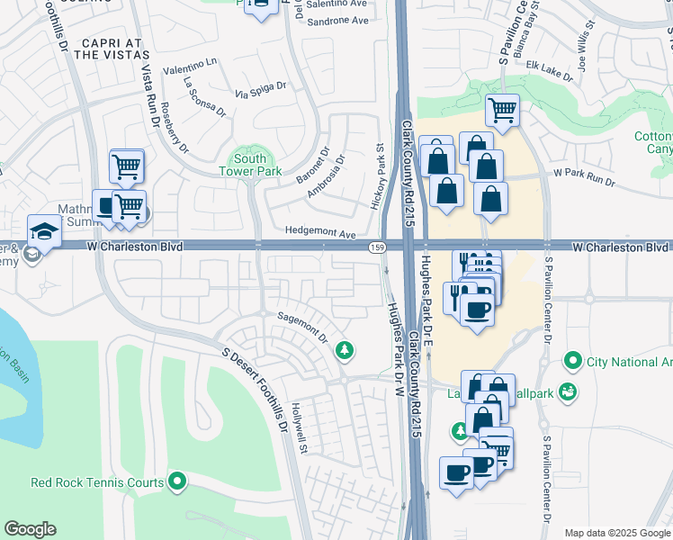 map of restaurants, bars, coffee shops, grocery stores, and more near 11313 Vision Peak Avenue in Las Vegas
