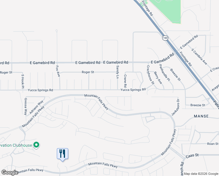 map of restaurants, bars, coffee shops, grocery stores, and more near 4220 Bowie Place in Pahrump