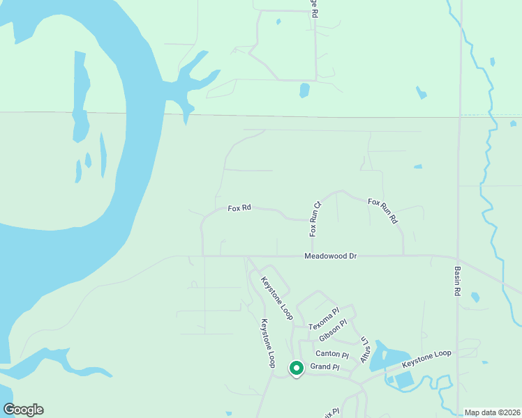map of restaurants, bars, coffee shops, grocery stores, and more near 3423 Fox Run Road in Mannford