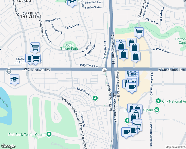 map of restaurants, bars, coffee shops, grocery stores, and more near 11313 Vision Peak Avenue in Las Vegas