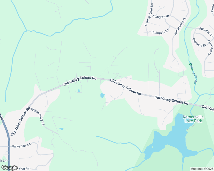 map of restaurants, bars, coffee shops, grocery stores, and more near 5950 Old Valley School Road in Kernersville