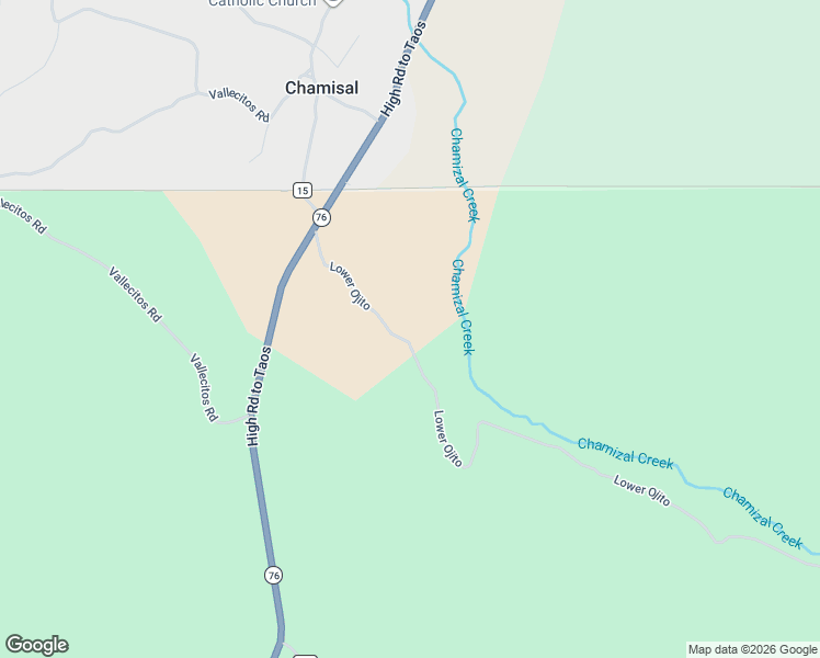 map of restaurants, bars, coffee shops, grocery stores, and more near 36-102 Lower Ojito in Chamisal