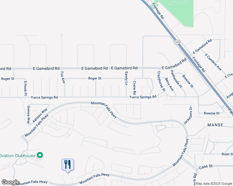 map of restaurants, bars, coffee shops, grocery stores, and more near 4140 Bowie Place in Pahrump
