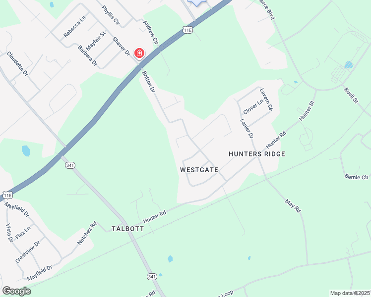 map of restaurants, bars, coffee shops, grocery stores, and more near 6959 Windgate Court in Talbott