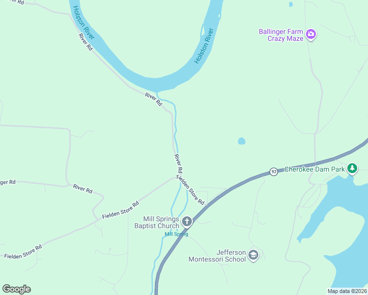 map of restaurants, bars, coffee shops, grocery stores, and more near 1438 River Rd in Jefferson City