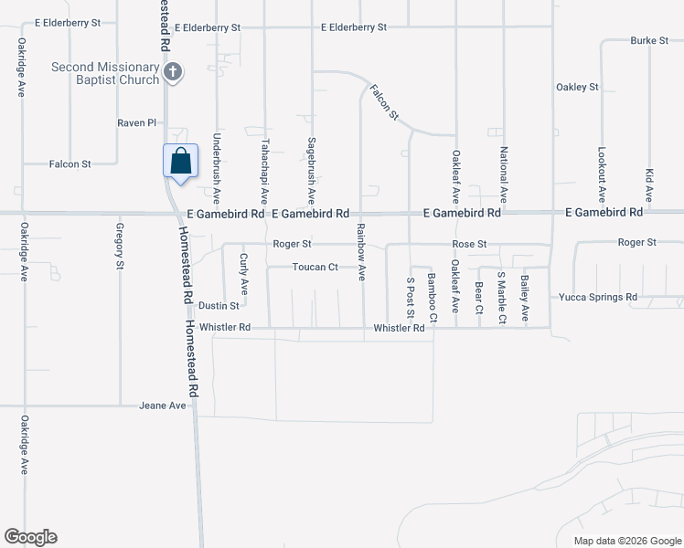map of restaurants, bars, coffee shops, grocery stores, and more near 3441 Toucan Court in Pahrump