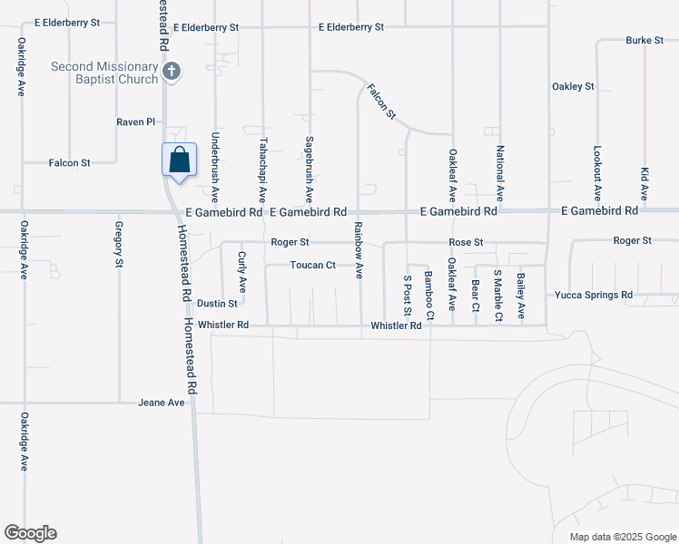 map of restaurants, bars, coffee shops, grocery stores, and more near 3441 Toucan Court in Pahrump