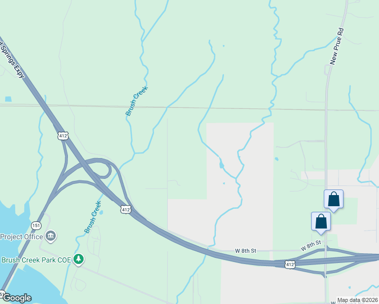 map of restaurants, bars, coffee shops, grocery stores, and more near 417 South 221st West Avenue in Sand Springs