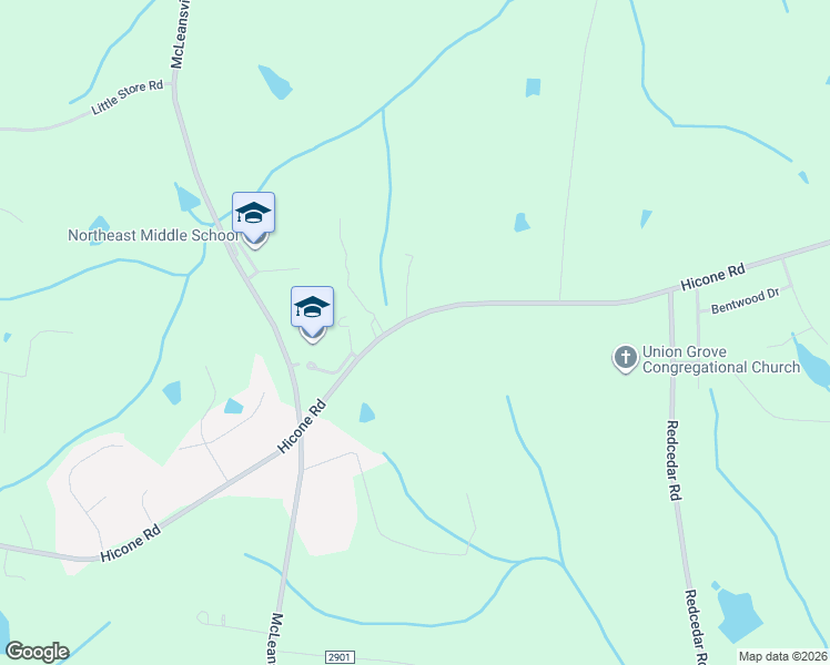 map of restaurants, bars, coffee shops, grocery stores, and more near 5332 Hicone Road in McLeansville