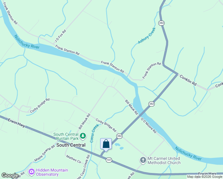 map of restaurants, bars, coffee shops, grocery stores, and more near 264 Bill Mauk Road in Chuckey