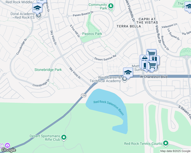 map of restaurants, bars, coffee shops, grocery stores, and more near 956 Tafalla Court in Las Vegas