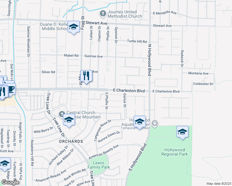 map of restaurants, bars, coffee shops, grocery stores, and more near 6546 Begonia Bay Ave in Las Vegas