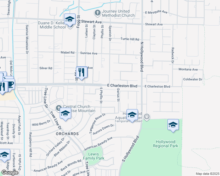 map of restaurants, bars, coffee shops, grocery stores, and more near 6546 Begonia Bay Avenue in Las Vegas