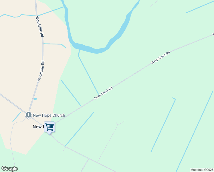 map of restaurants, bars, coffee shops, grocery stores, and more near 231 Deep Creek Road in Hertford