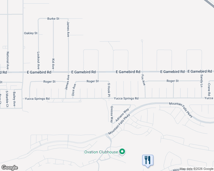 map of restaurants, bars, coffee shops, grocery stores, and more near 4100 South Hook Place in Pahrump