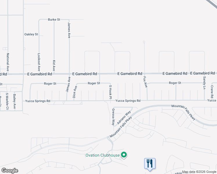 map of restaurants, bars, coffee shops, grocery stores, and more near 4100 South Hook Place in Pahrump