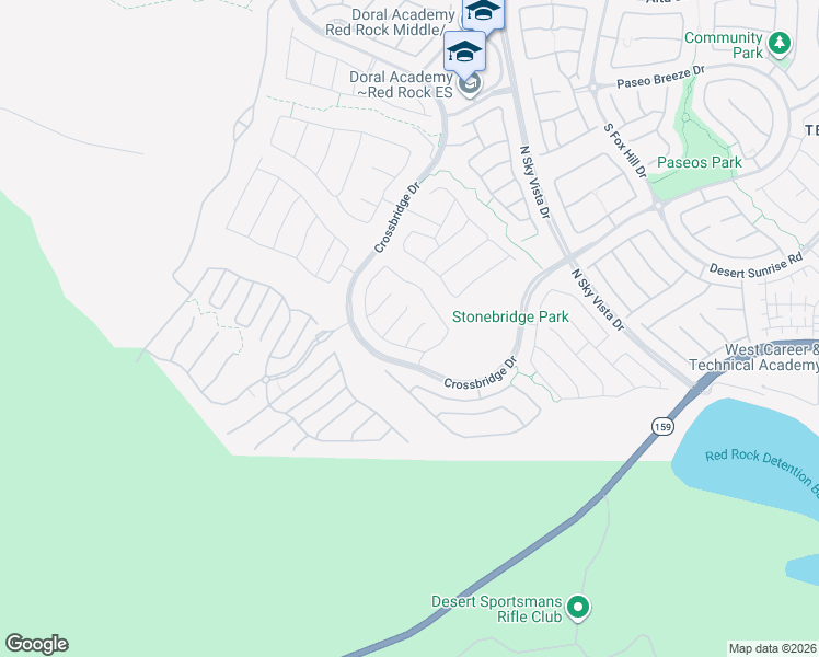 map of restaurants, bars, coffee shops, grocery stores, and more near 12553 Lylan Ridge Street in Las Vegas
