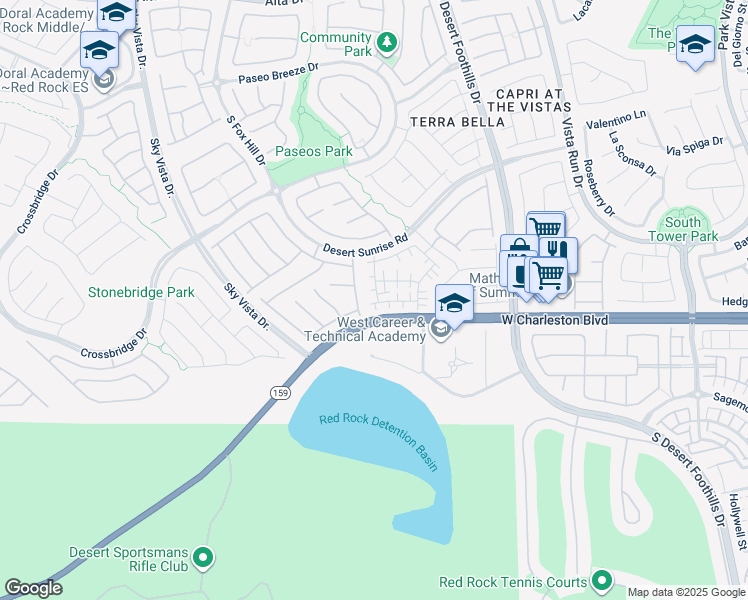 map of restaurants, bars, coffee shops, grocery stores, and more near 12072 West Avery Meadows Avenue in Las Vegas