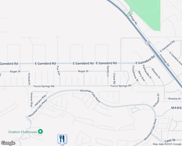 map of restaurants, bars, coffee shops, grocery stores, and more near 5331 East Roger Street in Pahrump