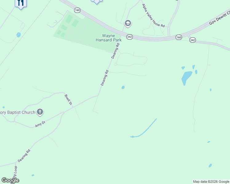 map of restaurants, bars, coffee shops, grocery stores, and more near Twin Oak Drive in Morristown