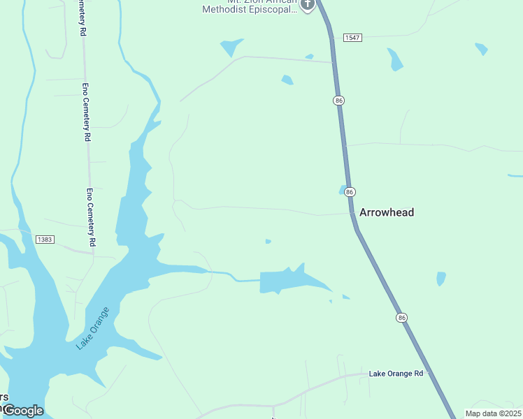 map of restaurants, bars, coffee shops, grocery stores, and more near 5004 North Carolina 86 in Hillsborough