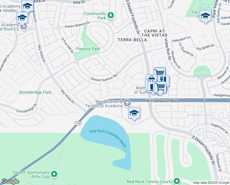 map of restaurants, bars, coffee shops, grocery stores, and more near 1044 Creeping Zinnia Court in Las Vegas