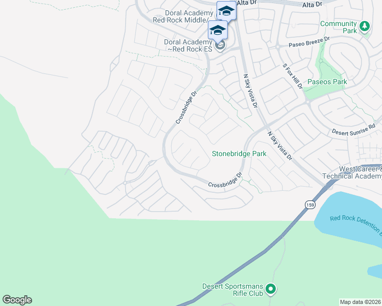 map of restaurants, bars, coffee shops, grocery stores, and more near 12532 Starry Heaven Street in Las Vegas