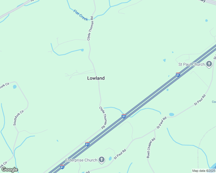 map of restaurants, bars, coffee shops, grocery stores, and more near in Lowland