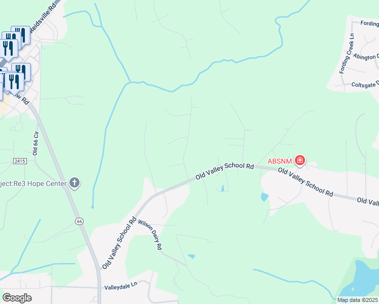map of restaurants, bars, coffee shops, grocery stores, and more near 2501 King William Drive in Kernersville