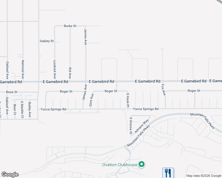 map of restaurants, bars, coffee shops, grocery stores, and more near 4550 East Roger Street in Pahrump