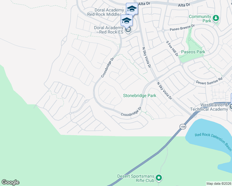 map of restaurants, bars, coffee shops, grocery stores, and more near 897 Cirrus Cloud Avenue in Las Vegas