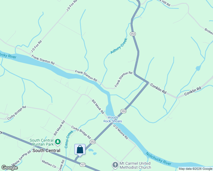 map of restaurants, bars, coffee shops, grocery stores, and more near 188 Frank Stanton Road in Limestone