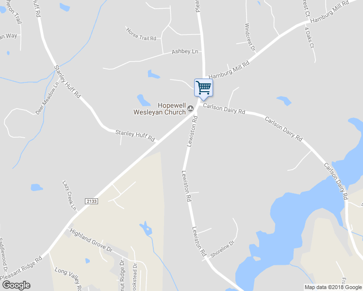 map of restaurants, bars, coffee shops, grocery stores, and more near 3963 Lewiston Road in Summerfield