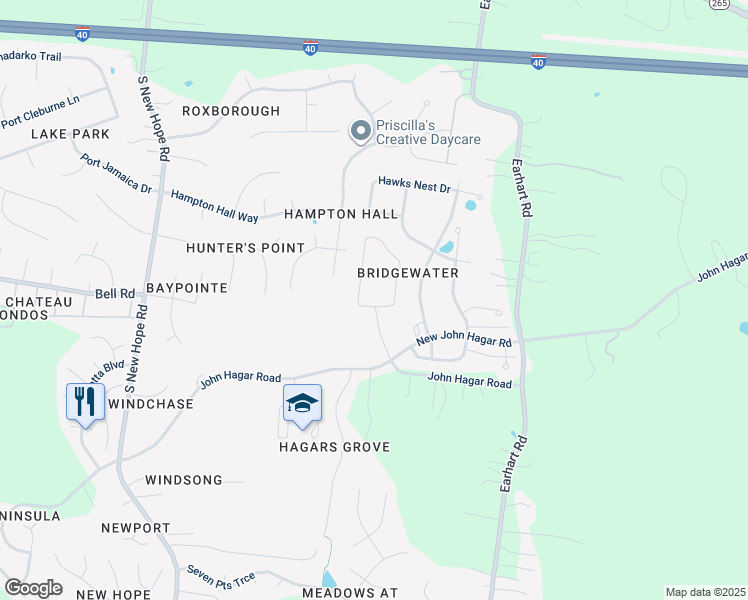 map of restaurants, bars, coffee shops, grocery stores, and more near 1101 Chickadee Circle in Nashville