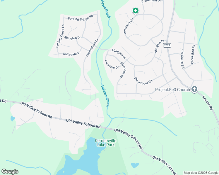 map of restaurants, bars, coffee shops, grocery stores, and more near 1786 Glenridge Drive in Kernersville