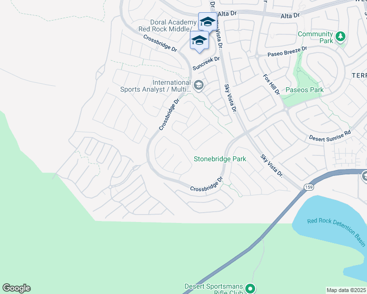 map of restaurants, bars, coffee shops, grocery stores, and more near 884 Cirrus Cloud Avenue in Las Vegas