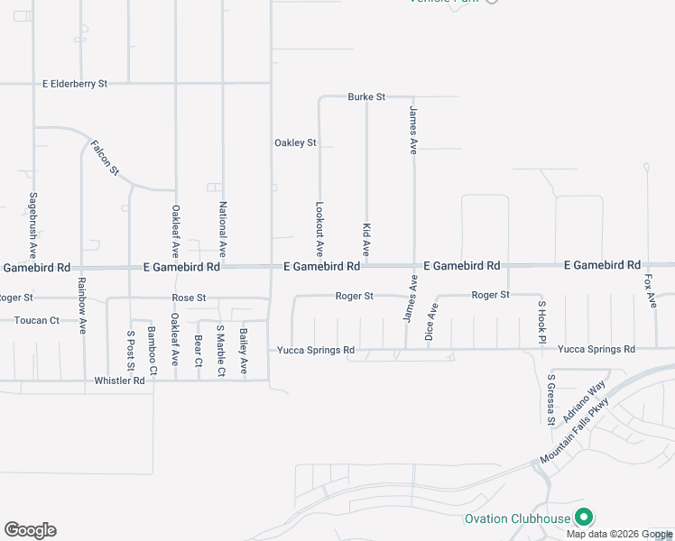 map of restaurants, bars, coffee shops, grocery stores, and more near 4181 East Gamebird Road in Pahrump
