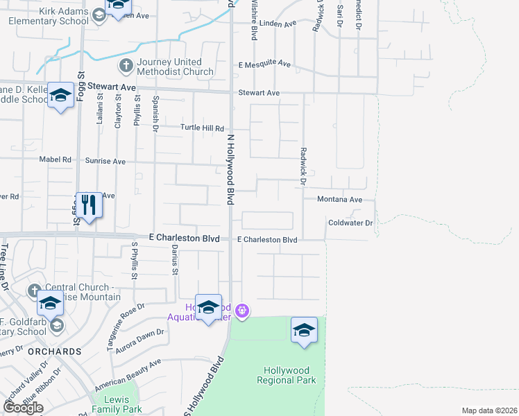 map of restaurants, bars, coffee shops, grocery stores, and more near 6765 Keren Marie Avenue in Las Vegas