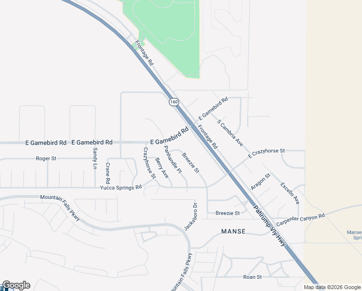 map of restaurants, bars, coffee shops, grocery stores, and more near 4061 South Balboa Avenue in Pahrump