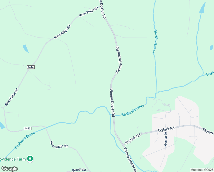 map of restaurants, bars, coffee shops, grocery stores, and more near 3296 Vienna Dozier Road in Pfafftown