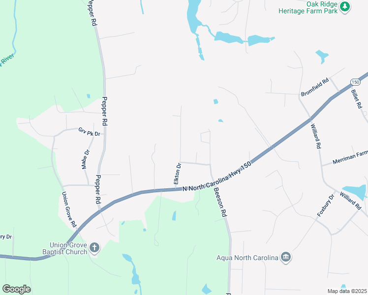 map of restaurants, bars, coffee shops, grocery stores, and more near 5810 Elkton Drive in Oak Ridge