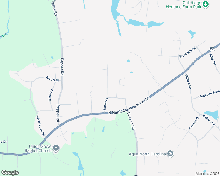 map of restaurants, bars, coffee shops, grocery stores, and more near 5810 Elkton Drive in Oak Ridge