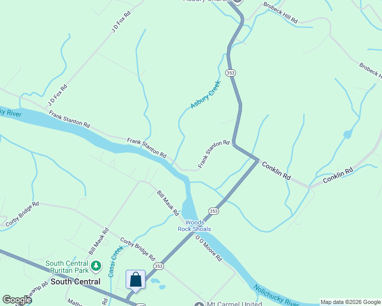 map of restaurants, bars, coffee shops, grocery stores, and more near 188 Frank Stanton Road in Limestone