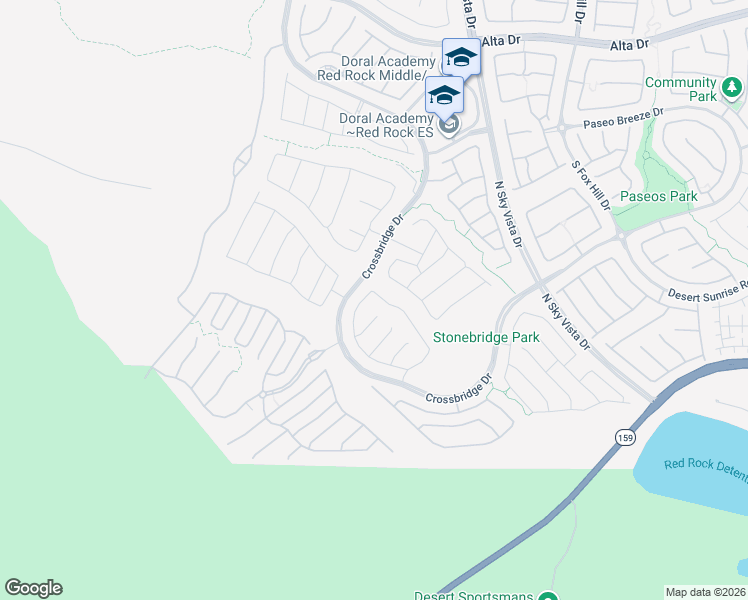 map of restaurants, bars, coffee shops, grocery stores, and more near 841 Cirrus Cloud Avenue in Las Vegas