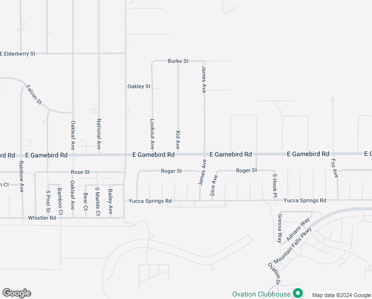 map of restaurants, bars, coffee shops, grocery stores, and more near 3981 Kid Avenue in Pahrump