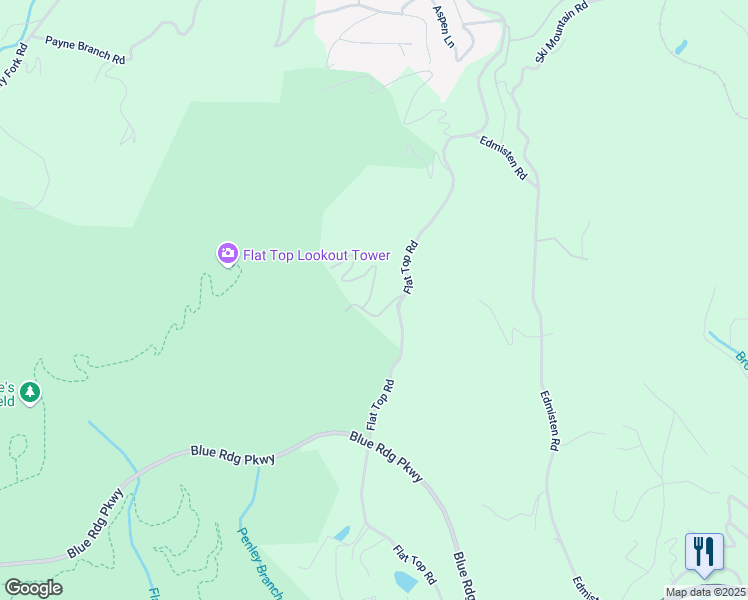 map of restaurants, bars, coffee shops, grocery stores, and more near 244 Forest Park Drive in Blowing Rock