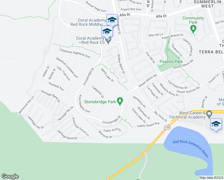 map of restaurants, bars, coffee shops, grocery stores, and more near 12380 Notch Trail Avenue in Las Vegas