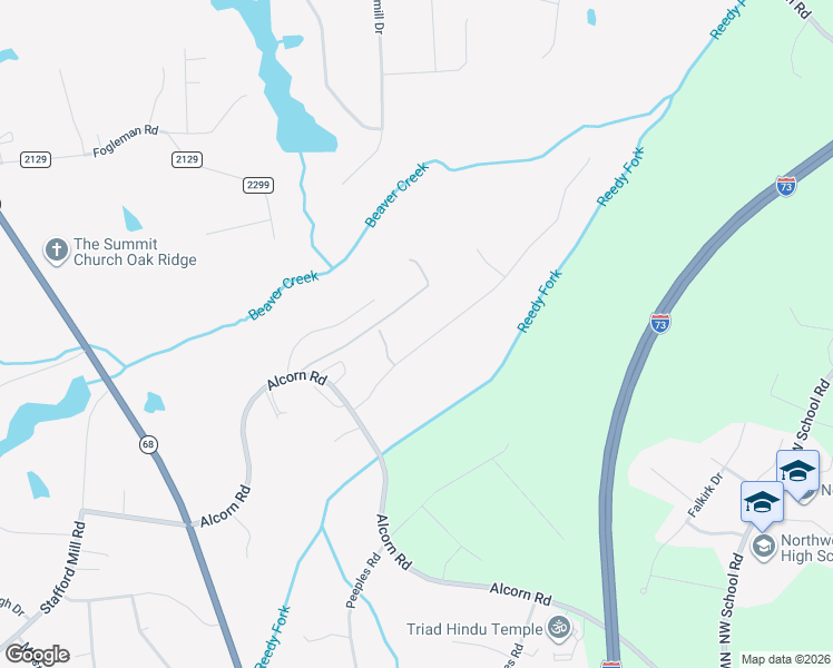map of restaurants, bars, coffee shops, grocery stores, and more near 5811 Crutchfield Farm Road in Oak Ridge
